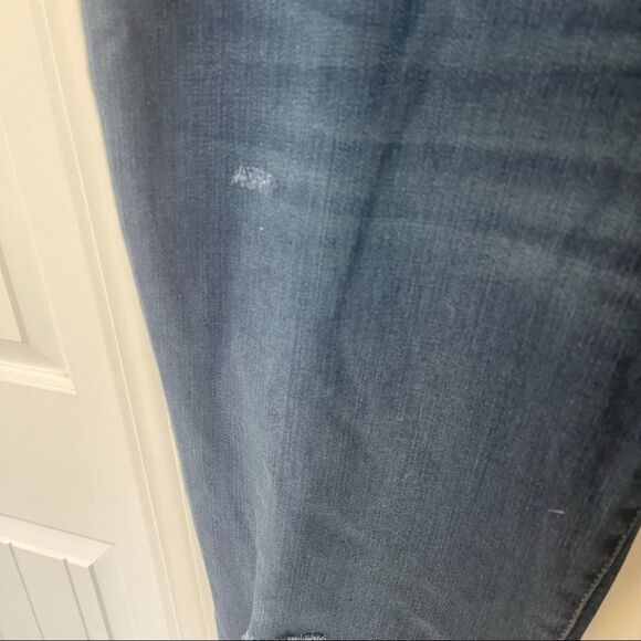 Madewell Roadtripper distressed fray hem skinny jeans women's plus size 36 NEW - Picture 4 of 9